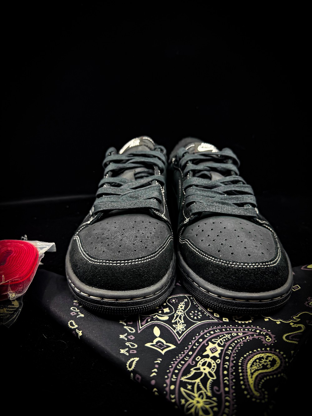 *VNDS* AJ 1 LOW X TRAVIS SCOTT - BLACK PHANTOM