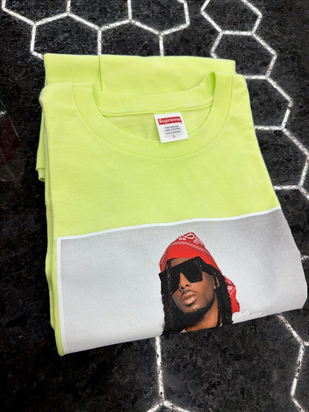 SUPREME X PLAYBOI CARTI TEE - PALE GREEN