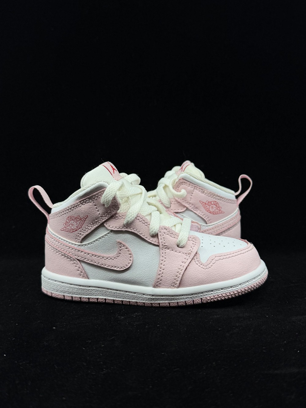 AJ 1 MID (TD) - PINK FOAM FIRE RED