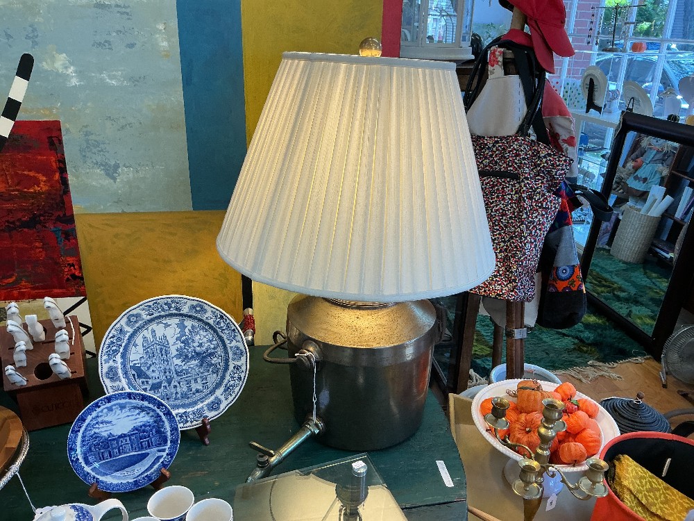 Vintage Water Samovar Lamp by Galls