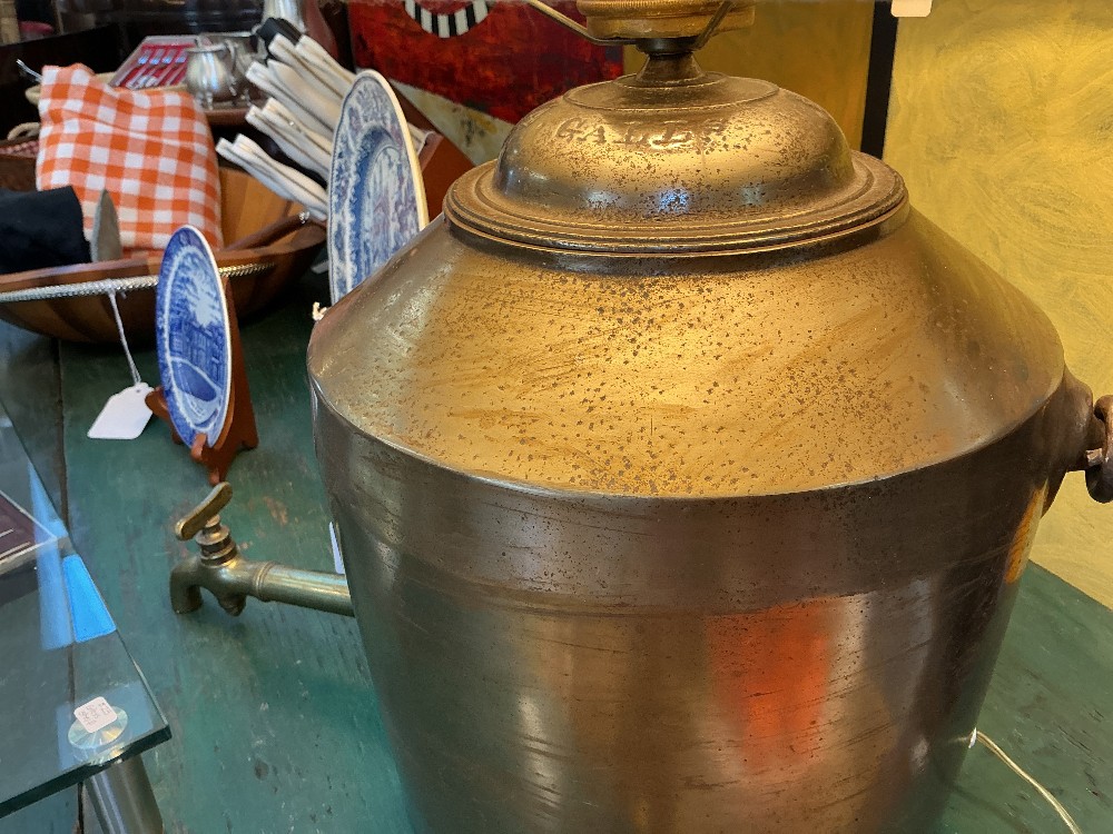 Vintage Water Samovar Lamp by Galls