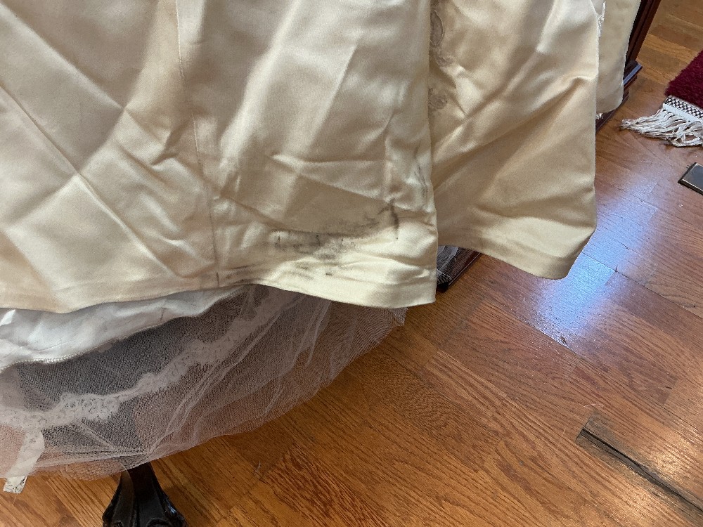 Yellow Ivory Vintage Wedding Dress