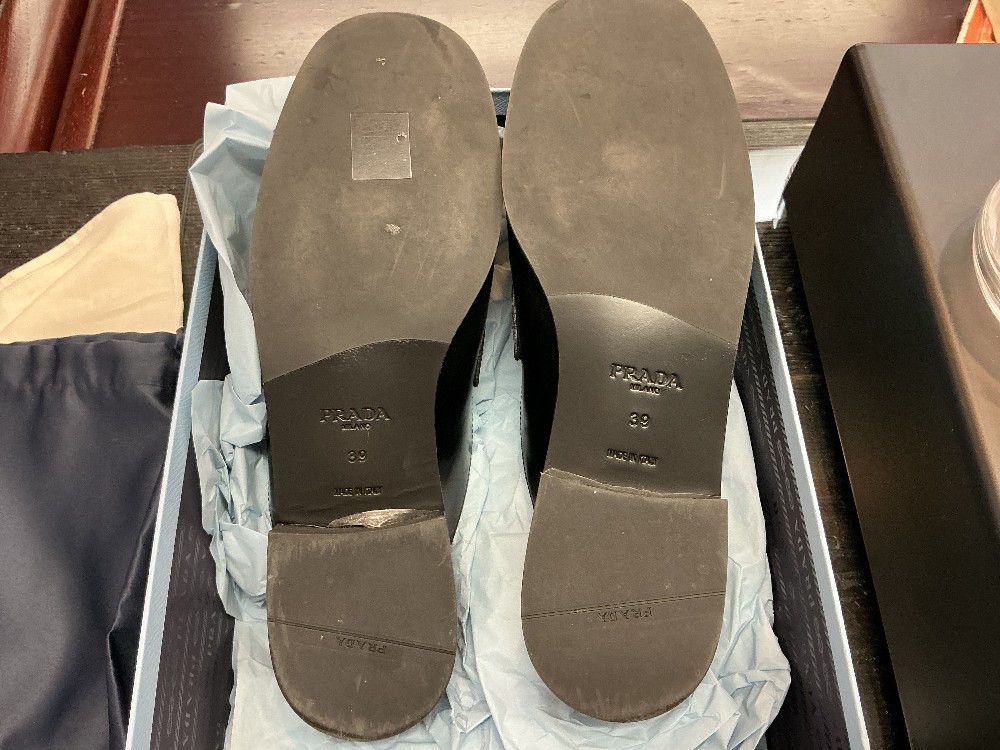 Authentic PRADA Black Mules Sz39