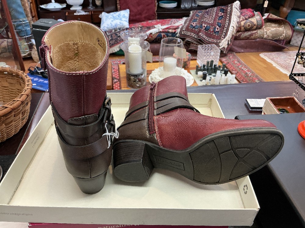 Naturalizer Katrina Ankle Boots, wine & brown