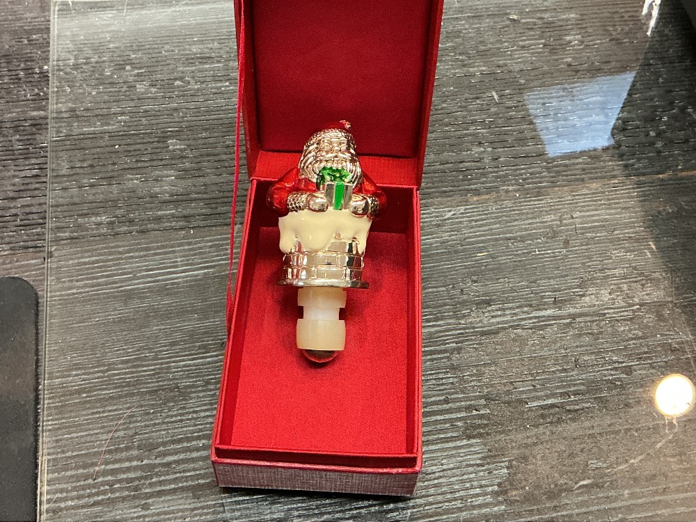 Neiman Marcus Santa Claus Wine Stopper