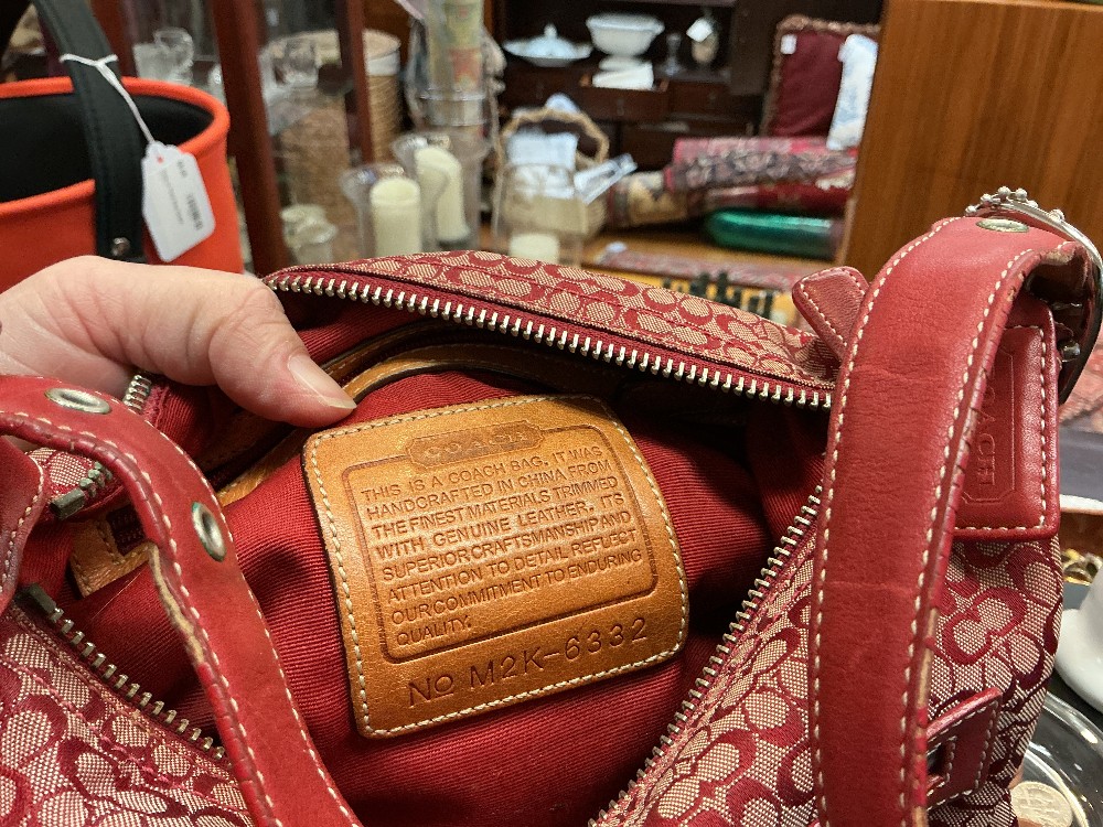Coach purse red