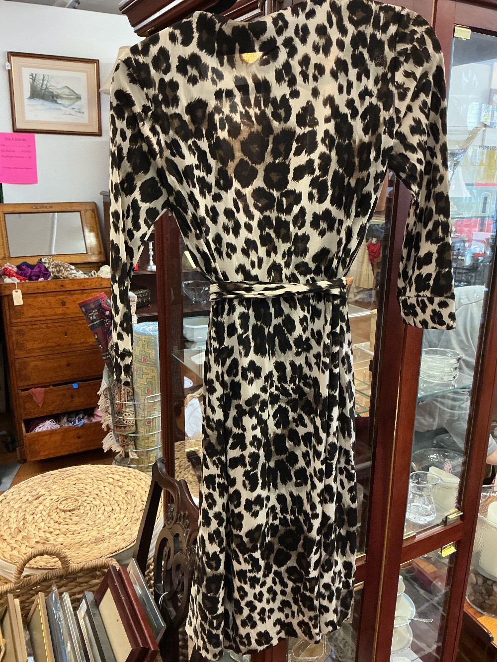 Diane von Furstenberg Silk Leopard Wrap Dress