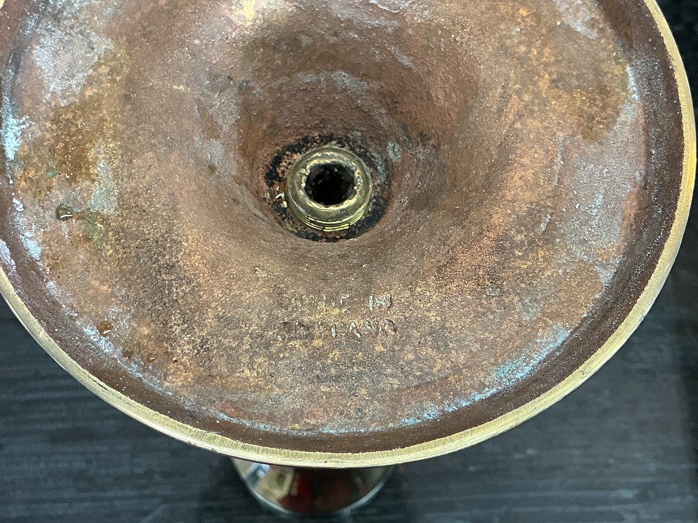 MCM English Brass Candlesticks