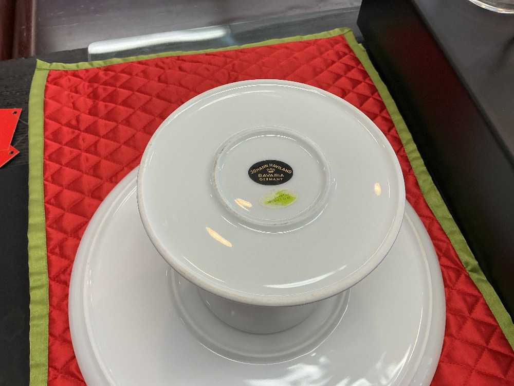 Haviland Bavaria Porcelain Pedestal Cake Plate
