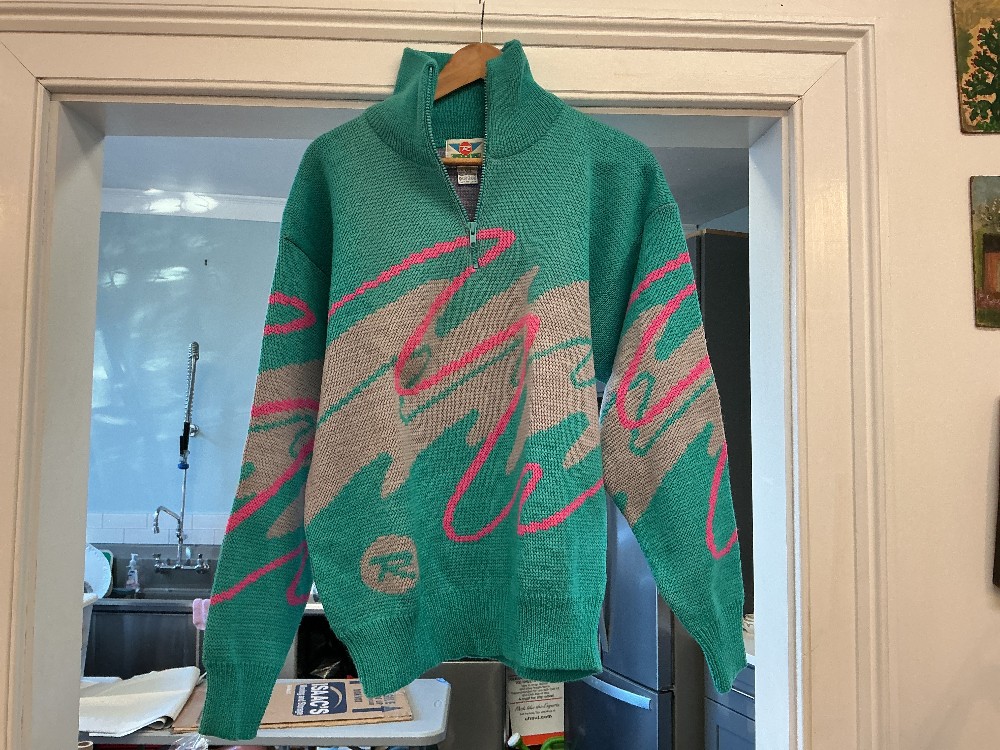 Vintage Wool Ski Sweater by Rossignal