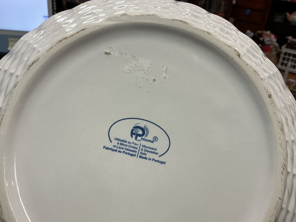 Fapor Home Porcelain Basket Design Salad Bowl