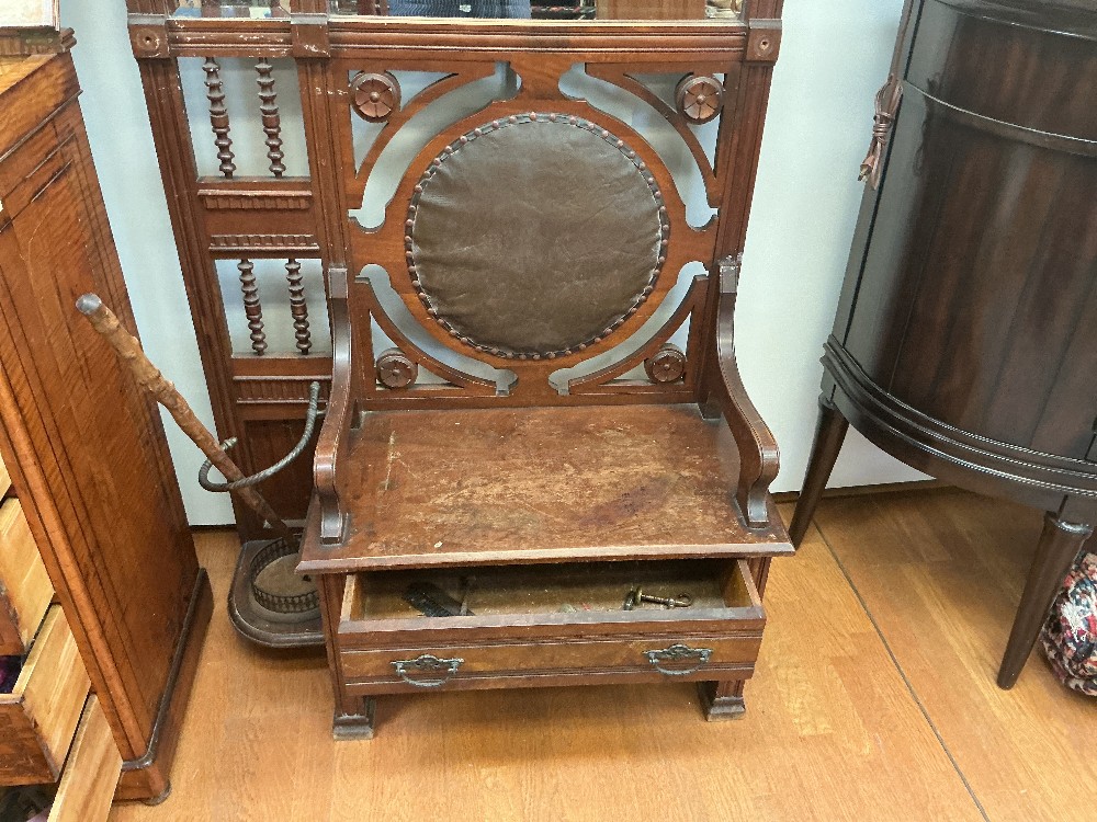 Antique Victorian Style Eastlake Hall Tree