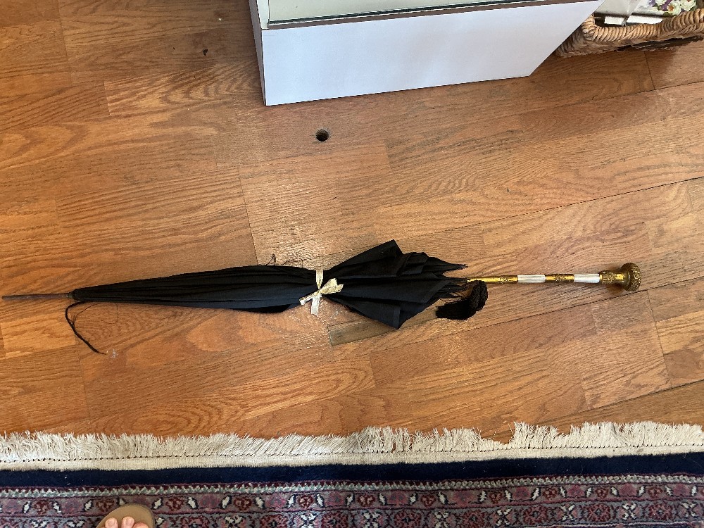 Antique Victorian Art Nouveau Parasol