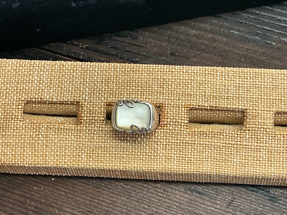 925 MOP Ring Sz 7
