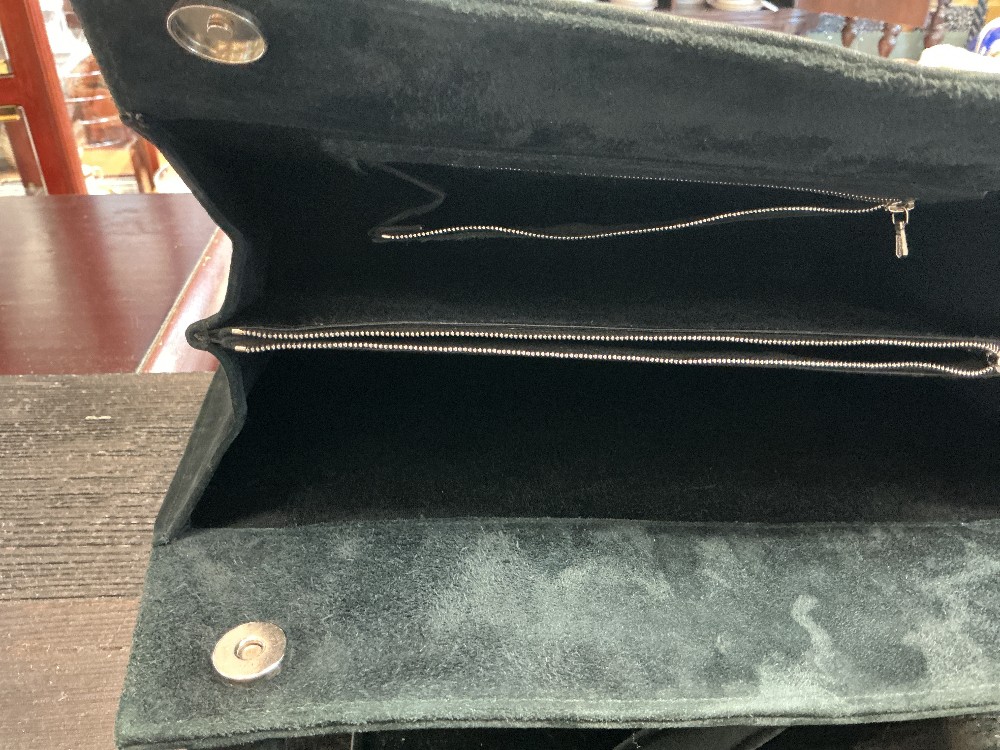 Thierry Mugler suede purse