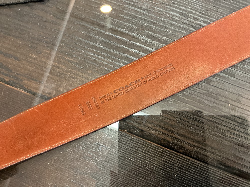 COACH Leather Belt