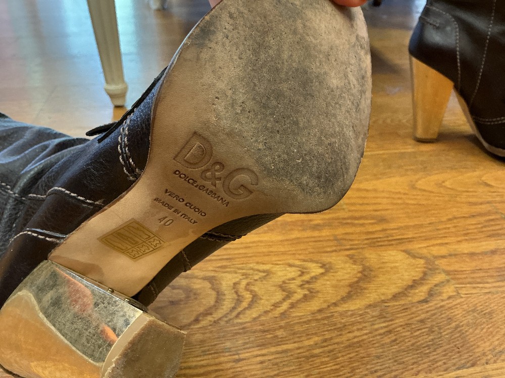 Dolce and Gabbana Size 40 Thigh High Boots