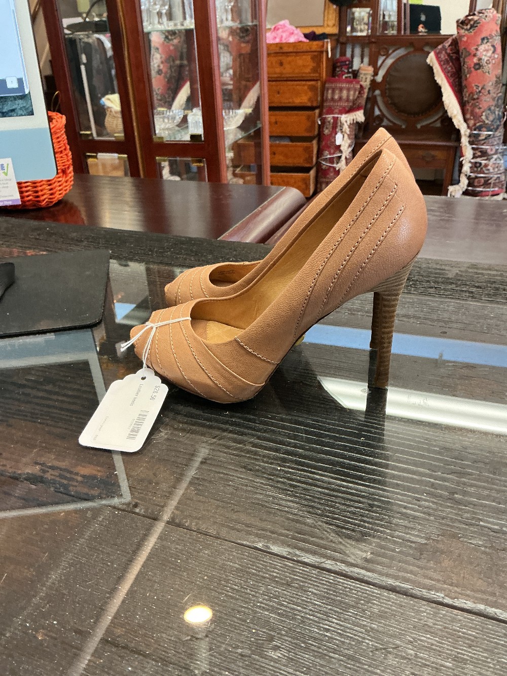 Leather heels