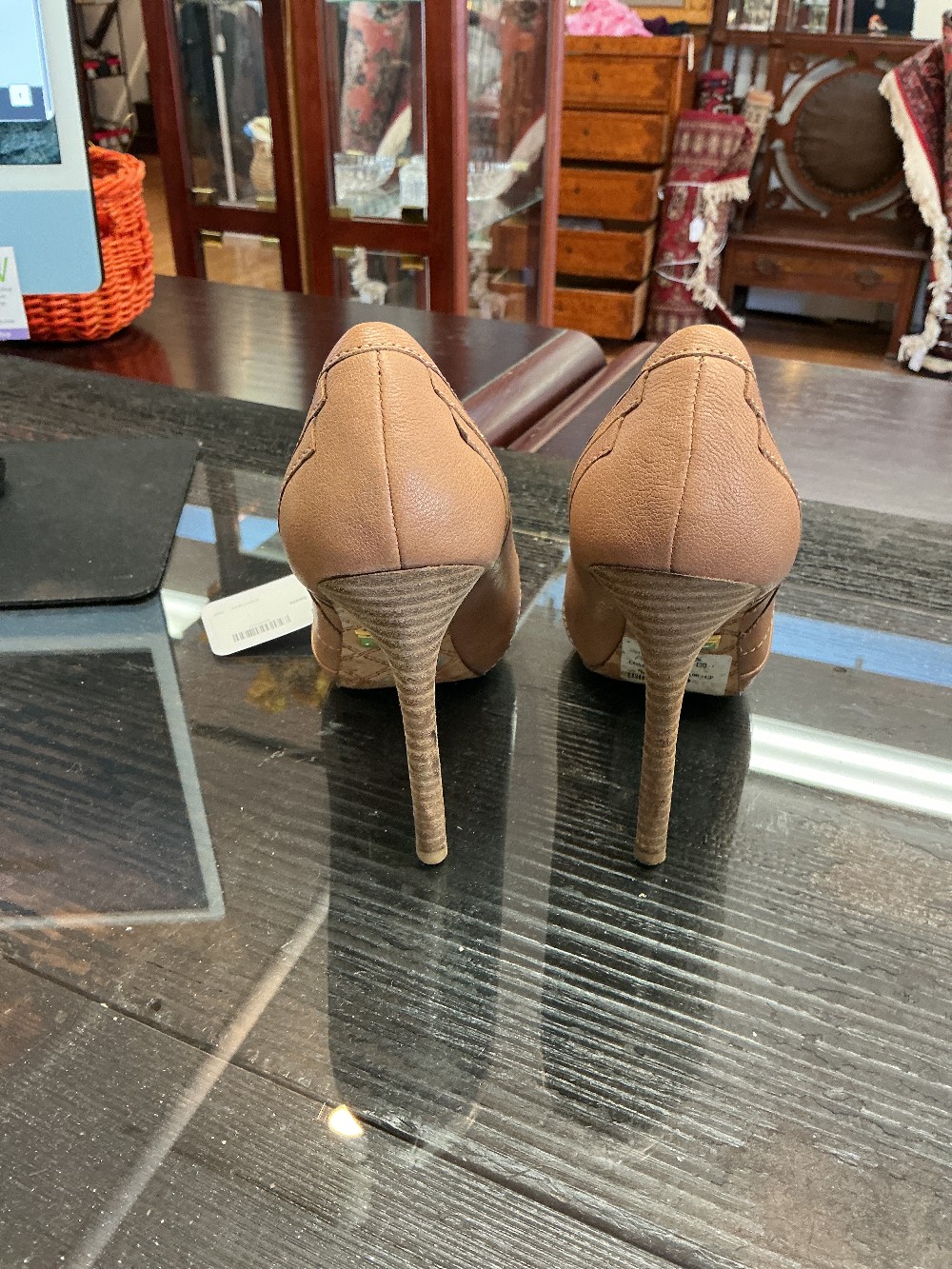 Leather heels