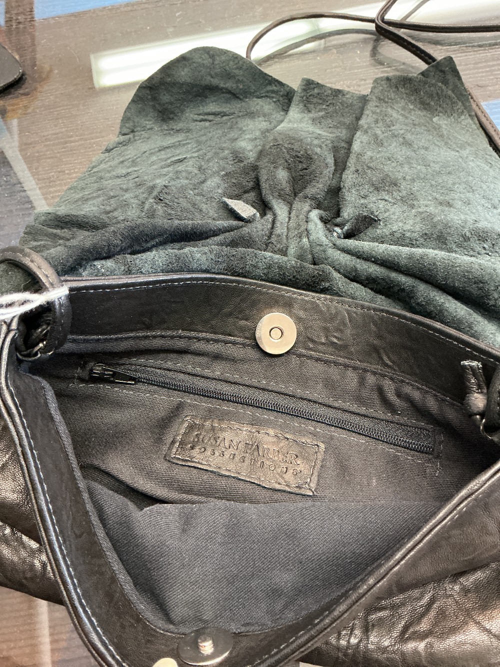 Leather Bow Bag