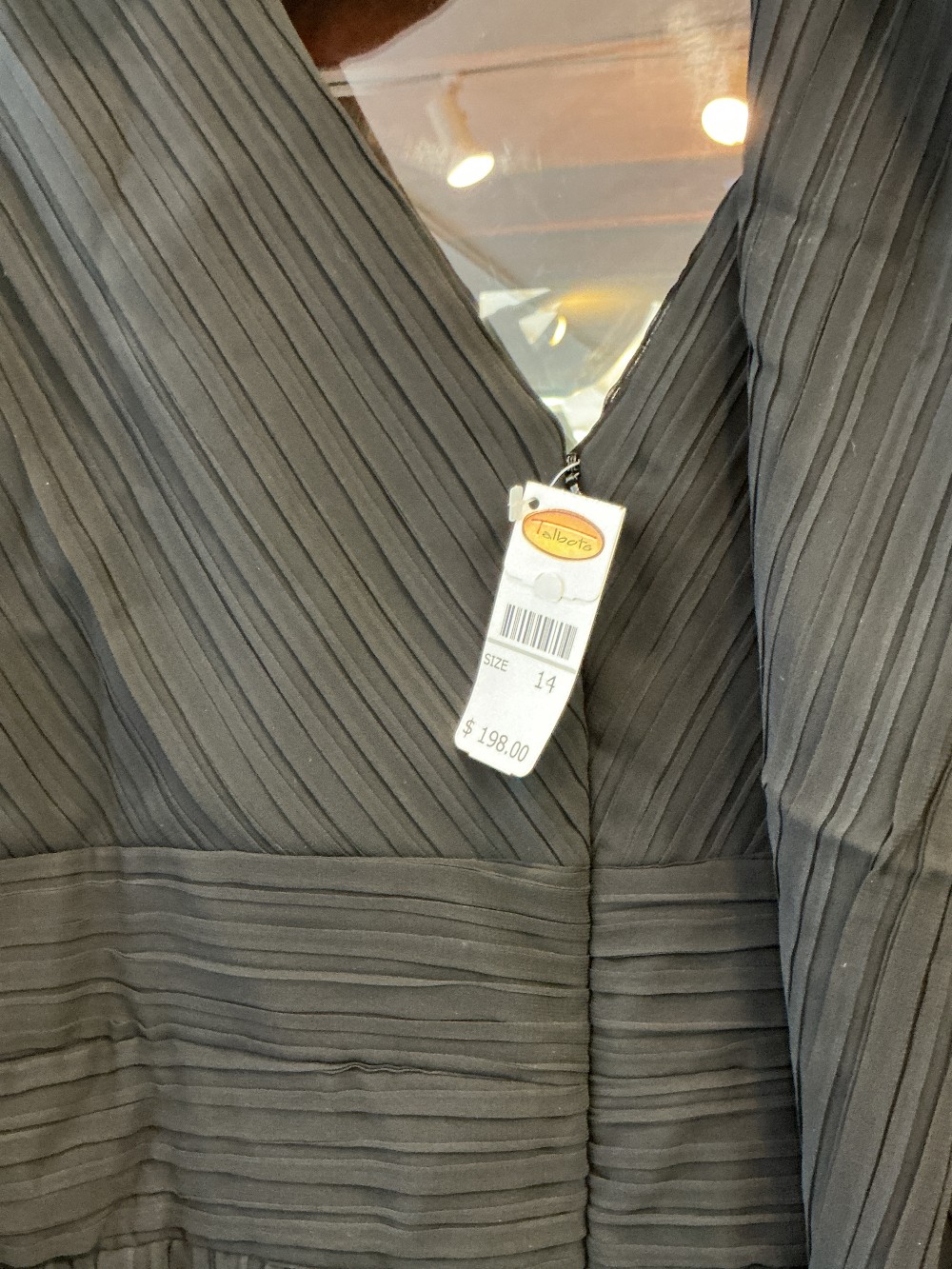 Pleated Black Dress & Scarf
