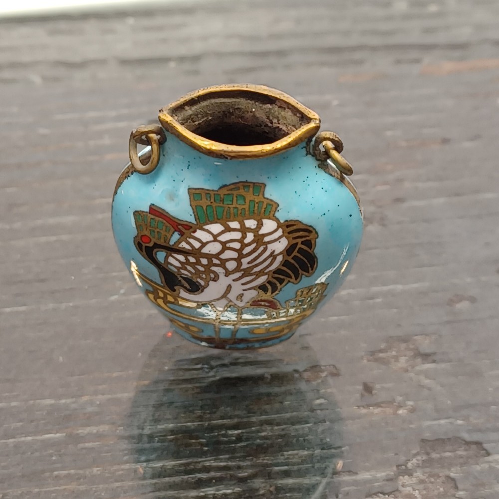Mini Cloisonne Vase Pendant