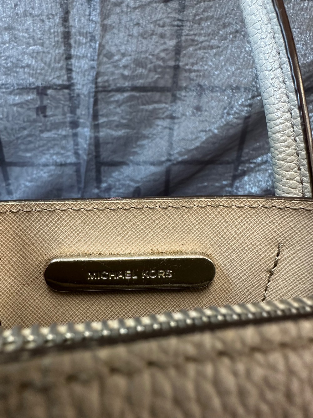 Grey Michael Kors Purse