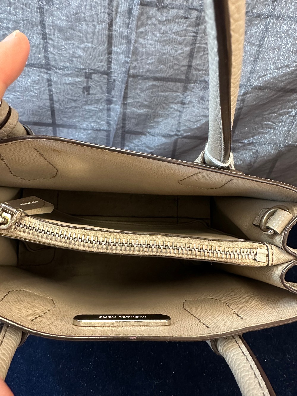 Grey Michael Kors Purse