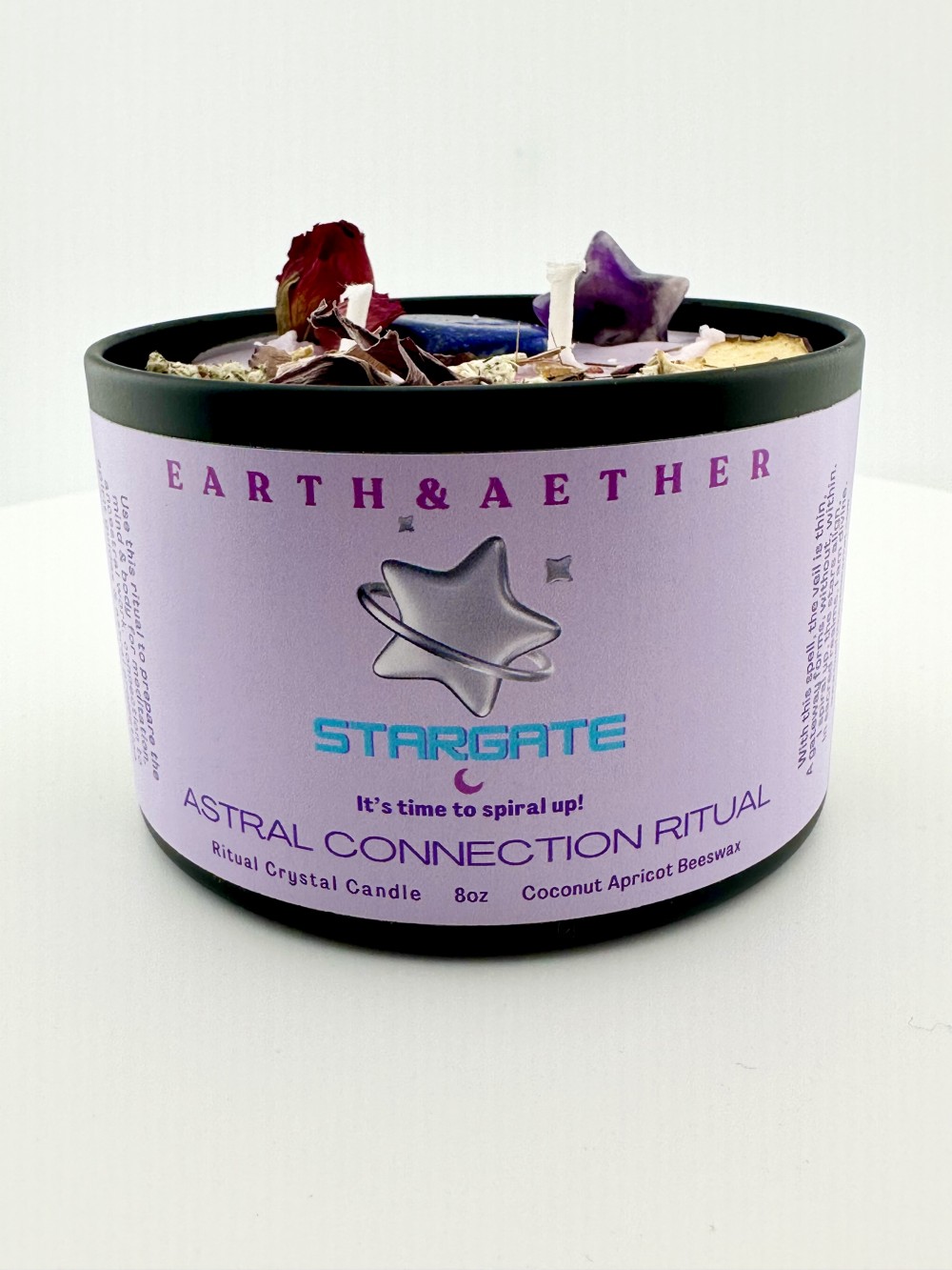 Ritual Crystal Candle- 8oz