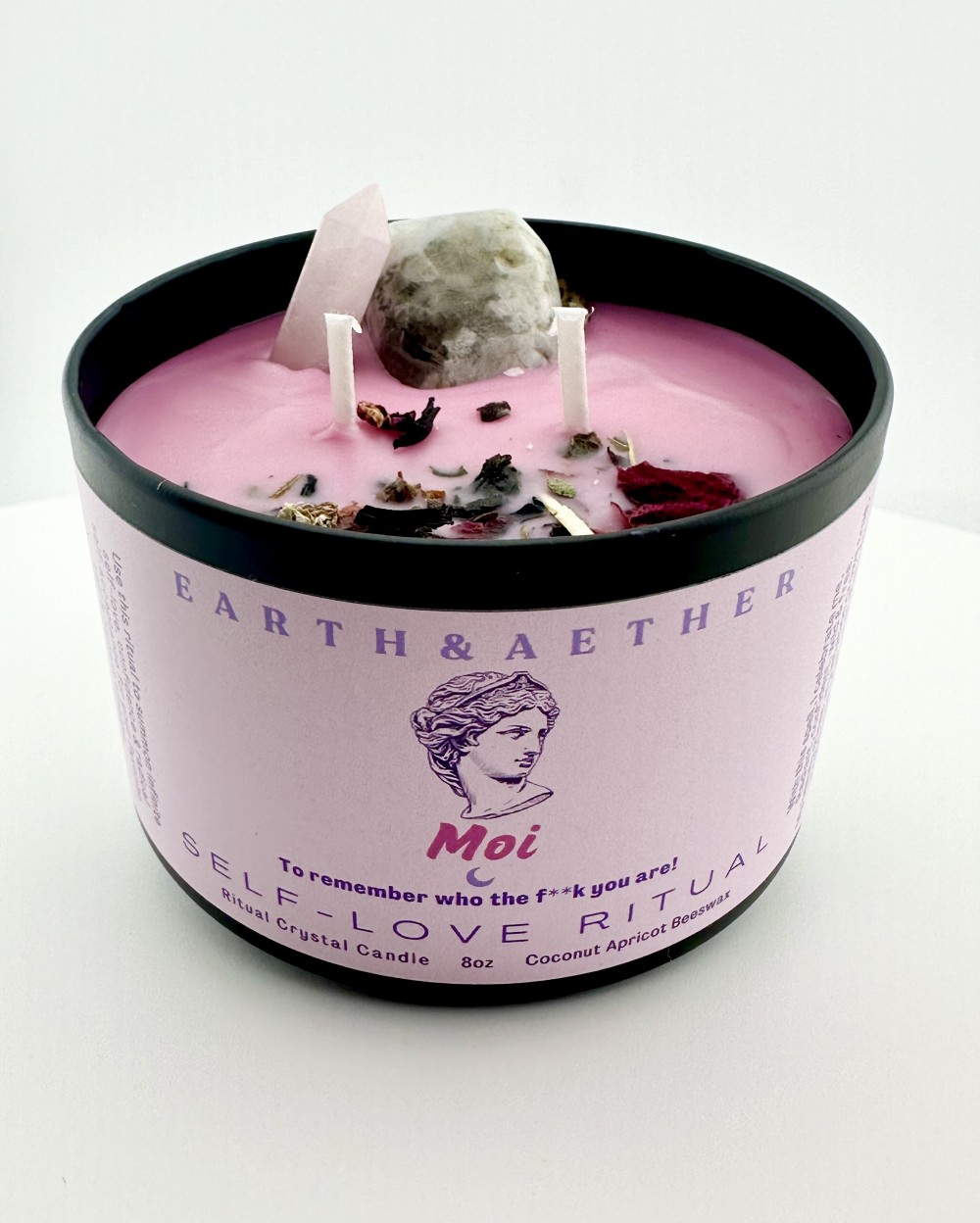 Ritual Crystal Candle- 8oz