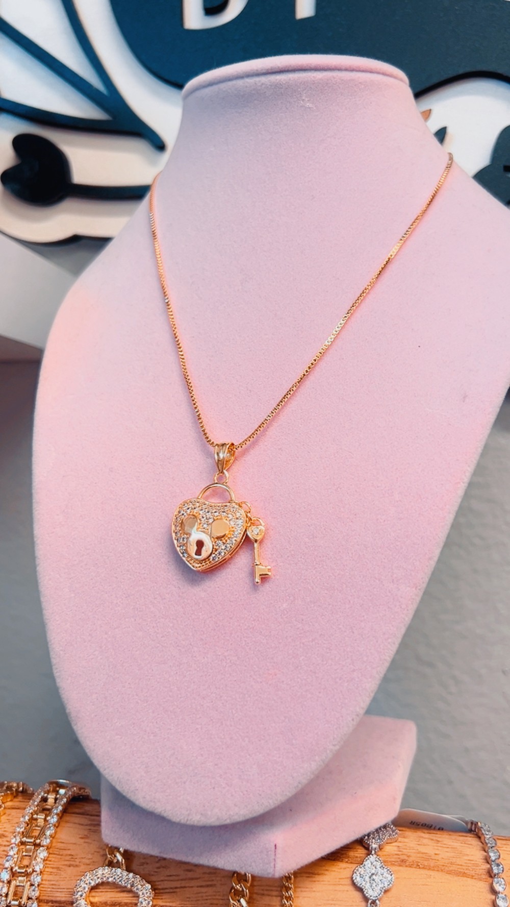 Mouse Heart Necklace