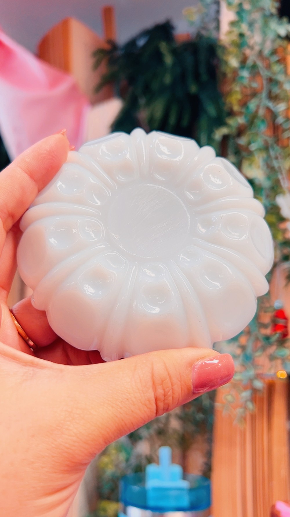 Milk Glass Ashtray