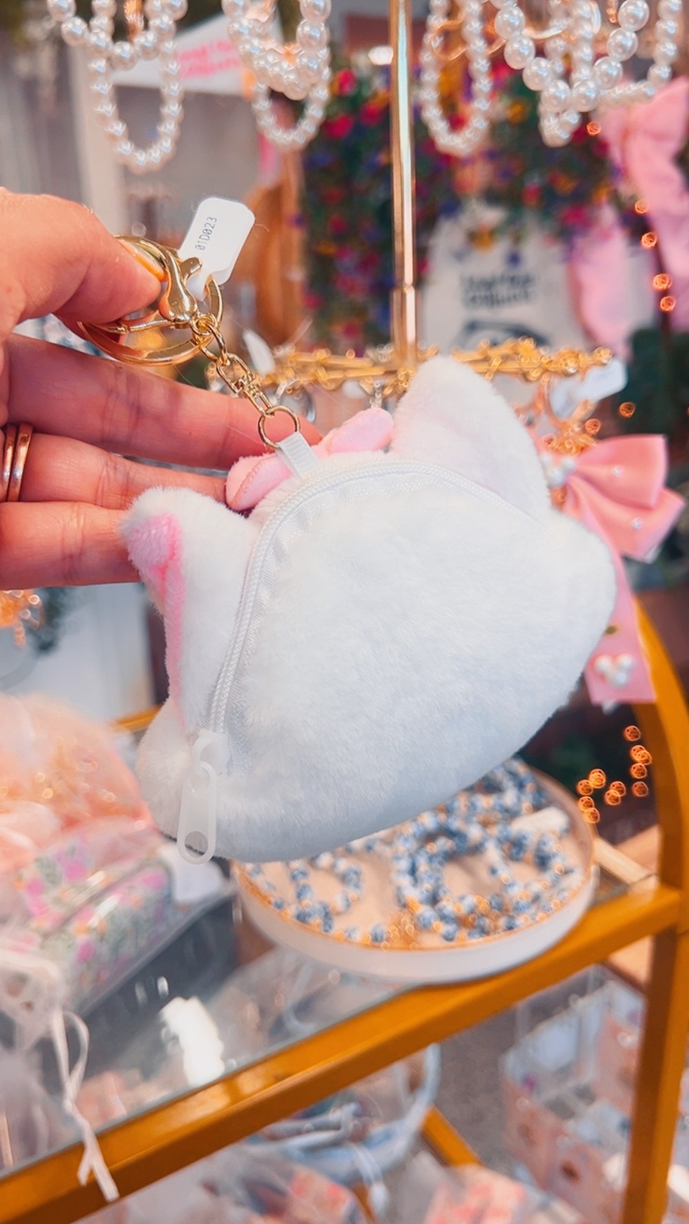 Marie Keychain Zip Bag