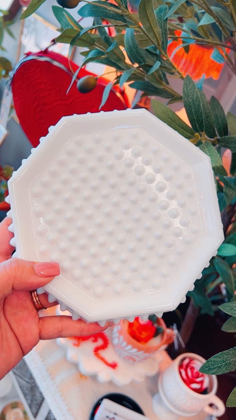 Large Milkglass Ashtray