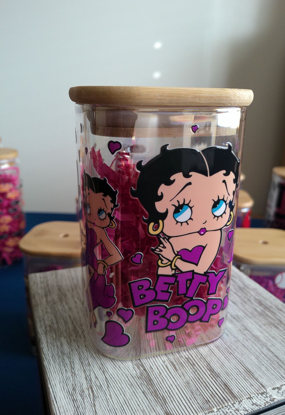 20oz Sq. Glass Tumbler- Mis Betty Purple UV DTF