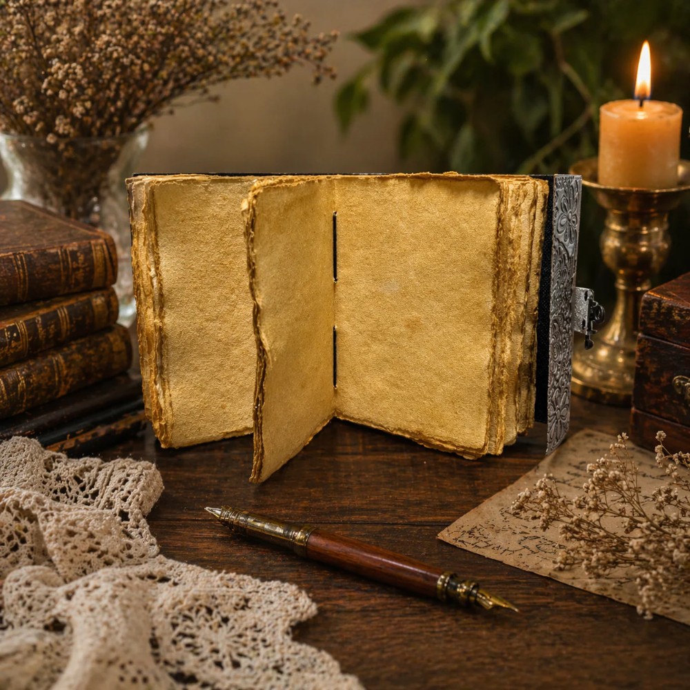 Butterfly Embossed Leather Journal