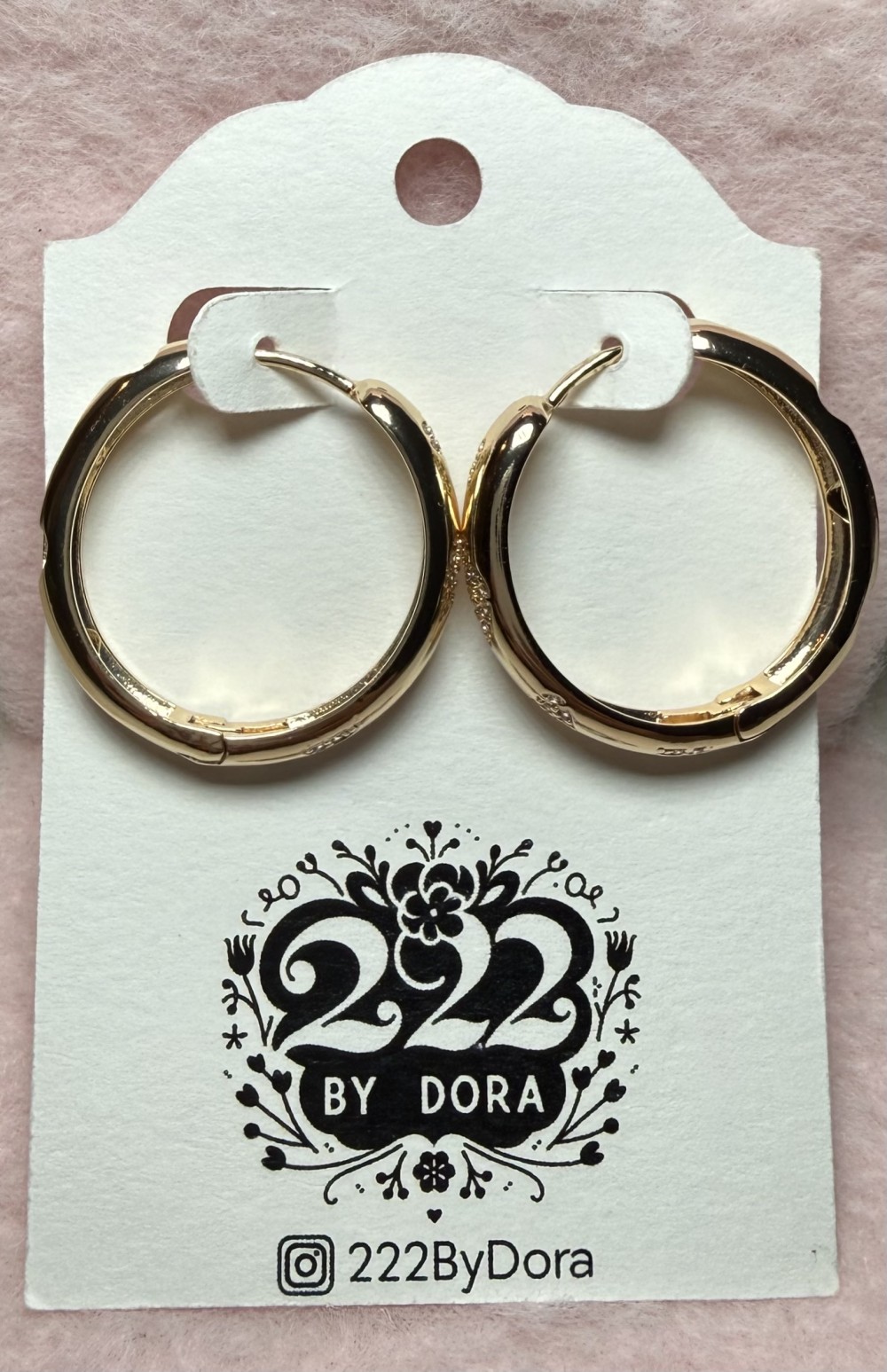 Chunky Sweetheart Dome Hoop Earrings