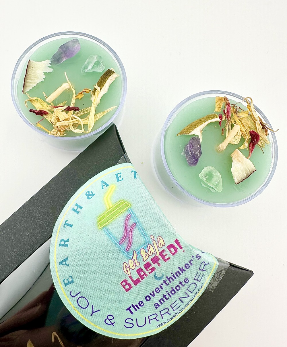 Beeswax Ritual Teal Lights- 2 pack