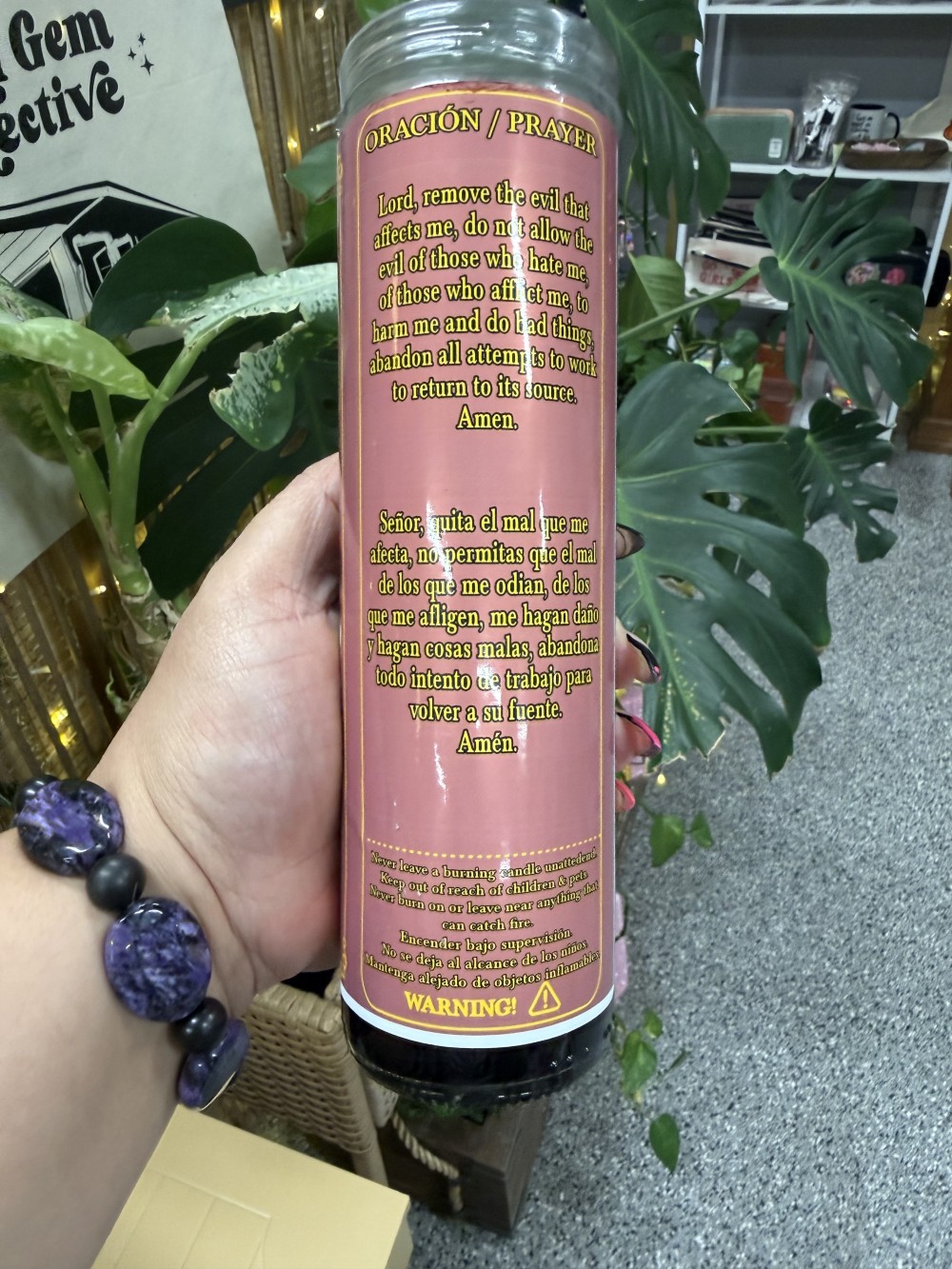 Against Witch Craft - Intention Candle