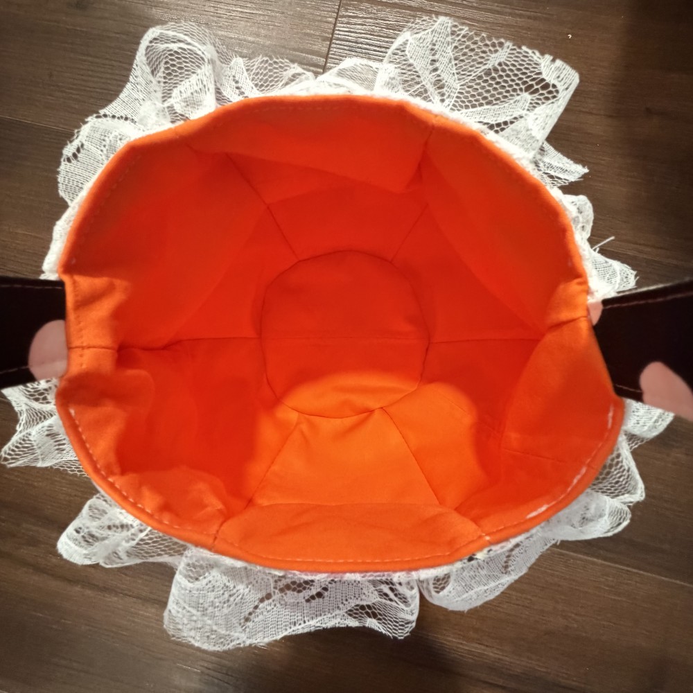 Pink Fabric Pumpkin Pail