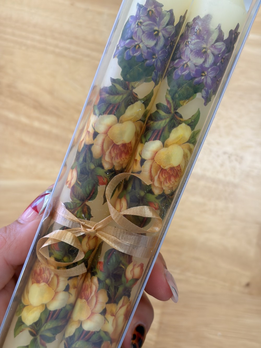 Floral candle sticks
