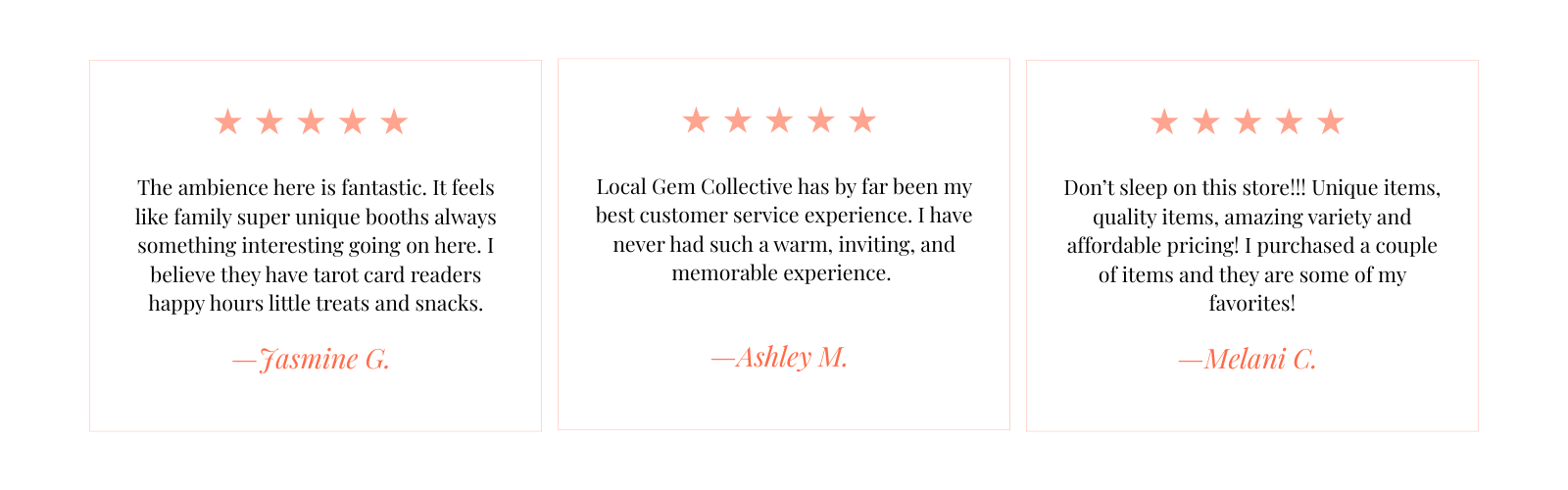 Google Reviews from happy customers