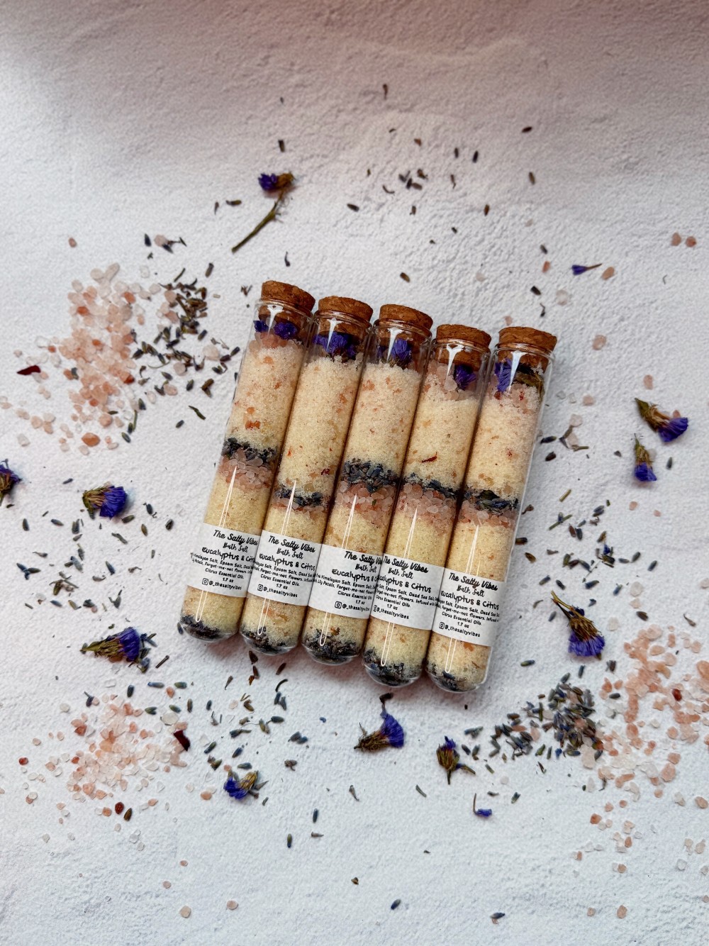 Bath Salt Tube Orange & Citrus