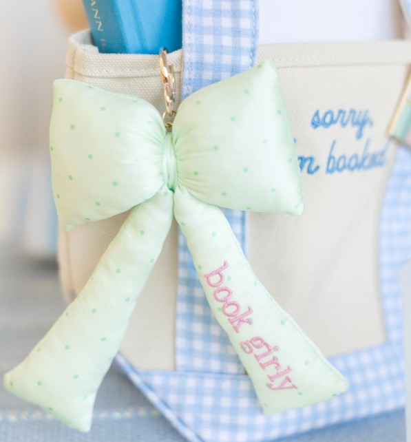 Book Book Girly Bow Bag Charm