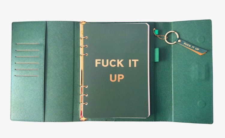Fuck it Up Vegan Leather journal