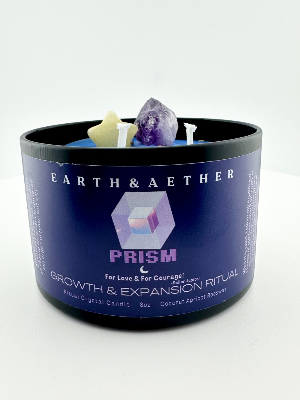 Ritual Crystal Candle- 8oz