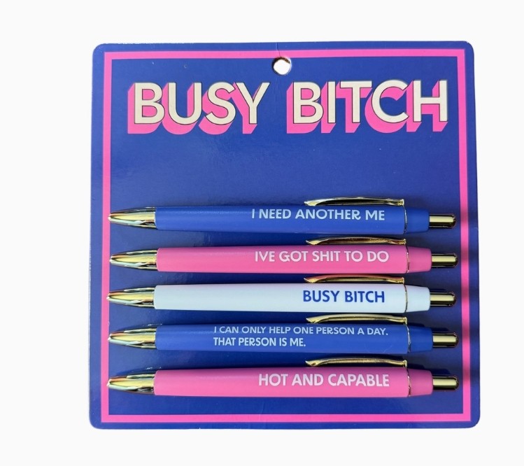Busy Bitch Pen Set