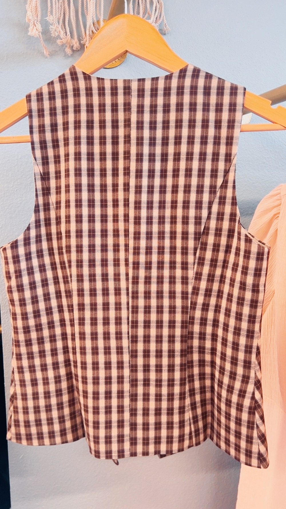 The Class Act Vest | Brown Plaid