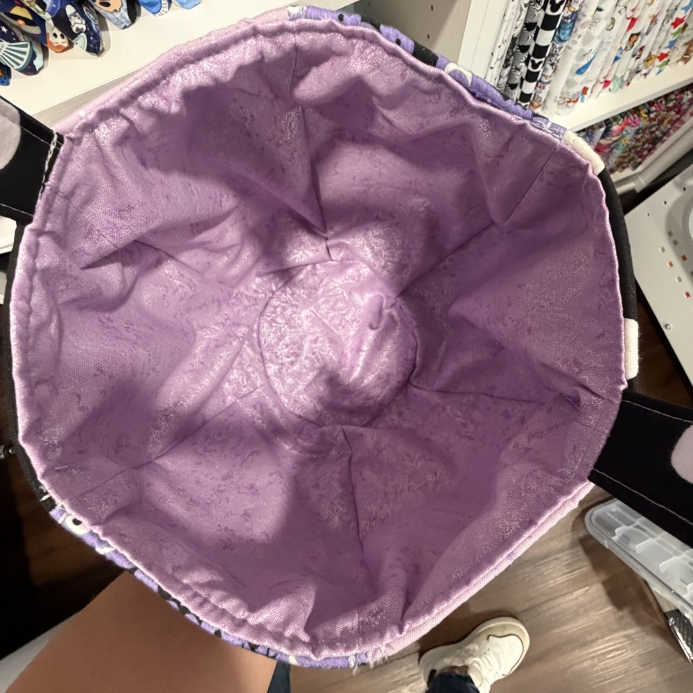 Purple Fabric Pumpkin Pail