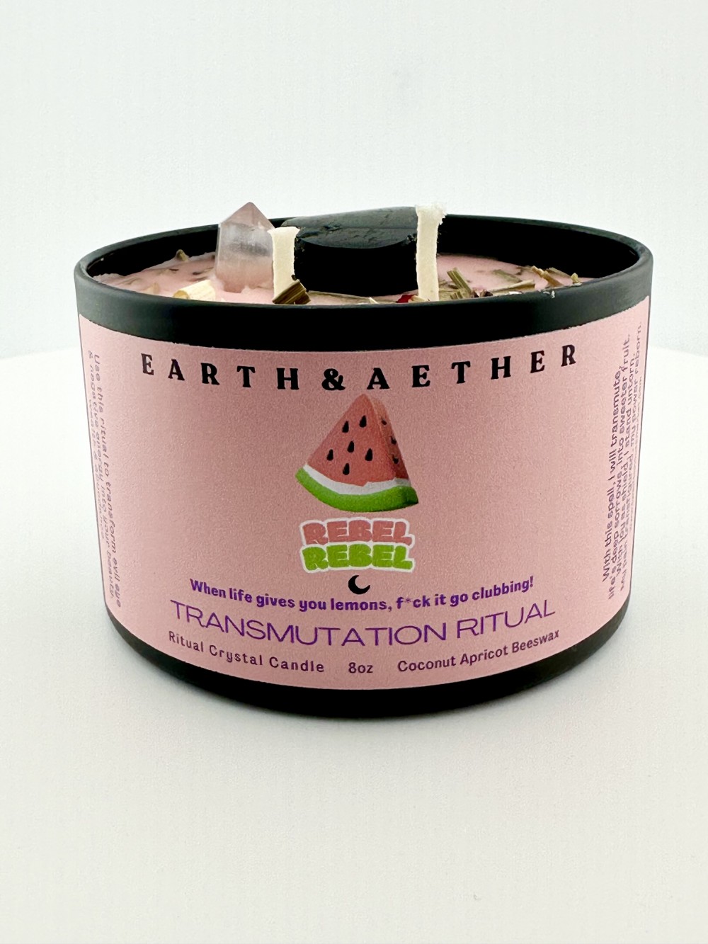 Ritual Crystal Candle- 8oz